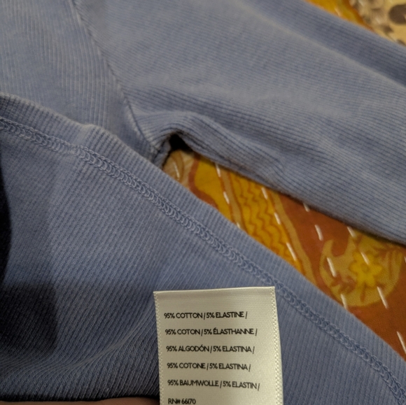 NWT Free People FP Movement Ribbed Long Sleeve Logo Baby Tee in Easter Egg 🐣 S - Picture 7 of 9